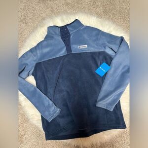 Men’s large Columbia fleece pullover top NWT